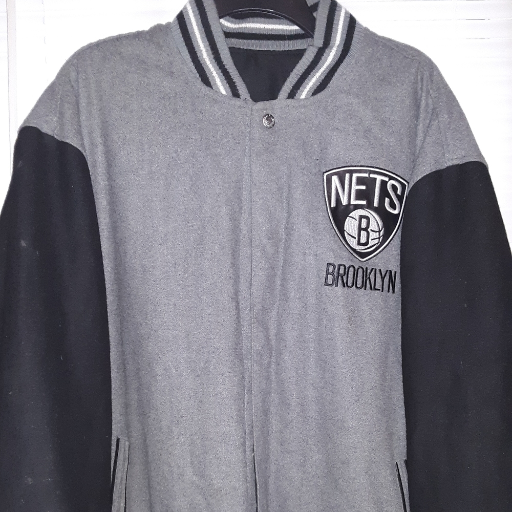 Brooklyn Nets JH Design Embroided Logo Reversible